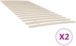 vidaXL 2 db 34 léces ágyrács 90x200 cm (3203721)