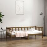 vidaXL mézbarna tömör fenyőfa kanapéágy 80 x 200 cm (814687)