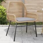 vidaXL 2 db barna polyrattan kerti szék párnákkal (369096)