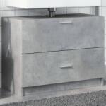 vidaXL betonszürke szerelt fa mosdószekrény 78 x 37 x 59 cm (848118) - vidaxl