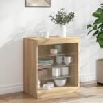 vidaXL sonoma tölgy színű tálalószekrény LED-világítással 60, 5x37x67cm (836695) - vidaxl