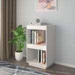 vidaXL fehér tömör fenyőfa könyvszekrény 40 x 35 x 71 cm (810840)
