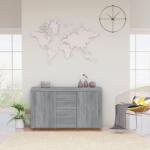 vidaXL szürke sonoma színű szerelt fa tálalószekrény 120 x 36 x 69 cm (815493)