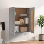 vidaXL szürke sonoma színű szerelt fa faliszekrény 69, 5 x 32, 5 x 90 cm (817394)