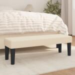 vidaXL krémszínű szövet pad 100 x 30 x 30 cm (346649)