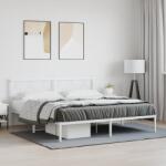 vidaXL fehér fém ágykeret fejtámlával 183 x 213 cm (376280)
