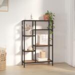 vidaXL acél és szerelt fa könyvespolc 80 x 30 x 120 cm (336357) - vidaxl