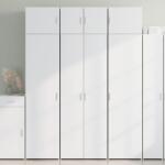 vidaXL fehér szerelt fa tárolószekrény 70 x 42, 5 x 225 cm (3281322)
