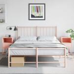 vidaXL 2 db rózsaszín acél éjjeliszekrény 36x39x60, 5 cm (846557)