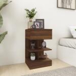 vidaXL 2 db barna tölgy színű szerelt fa éjjeliszekrény 40x35x65 cm (816046)