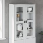 vidaXL VIKEN fehér szerelt fa felső elem tálalószekrényhez (374941) - vidaxl