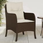 vidaXL 2 db barna polyrattan kerti szék párnával (365146)