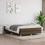 vidaXL sötétbarna szövet ágykeret matrac nélkül 140 x 190 cm (3120609)