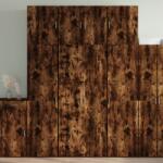 vidaXL füstös tölgy színű szerelt fa magasszekrény 80 x 42, 5 x 249 cm (3281368)
