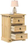 vidaXL Corona tömör fenyőfa éjjeliszekrény 53x39x66 cm (4005659) - vidaxl