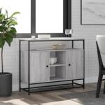 vidaXL szürke sonoma színű szerelt fa tálalószekrény 100 x 35 x 80 cm (835542)