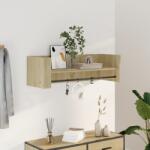 vidaXL sonoma tölgy színű szerelt fa fali polc 100 x 35 x 30, 5 cm (848460)