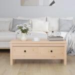 vidaXL tömör fenyőfa dohányzóasztal 100 x 50 x 40 cm (814604)