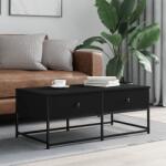 vidaXL fekete szerelt fa dohányzóasztal 100 x 51 x 40 cm (833970)