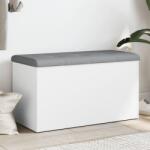vidaXL fehér szerelt fa tárolópad 82 x 42 x 45 cm (835047)
