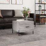 vidaXL szürke sonoma színű szerelt fa dohányzóasztal 50x50x40 cm (829424)