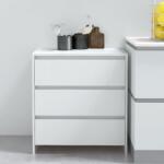 vidaXL fehér szerelt fa tálalószekrény 70x41x75 cm (809746)