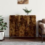 vidaXL füstös tölgy színű szerelt fa tálalószekrény 90 x 34 x 80 cm (828121)