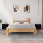 vidaXL 2 db fekete szerelt fa éjjeliszekrény 50 x 46 x 50 cm (819535)
