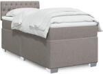 vidaXL tópszínű szövet rugós ágy matraccal 90 x 200 cm (3288082)