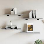 vidaXL 4 db szürke sonoma színű szerelt fa fali polc 60 x 30 x 1, 5 cm (838239)