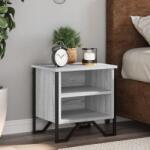 vidaXL 2 db szürke sonoma színű szerelt fa éjjeliszekrény 40x30x40 cm (848501)