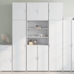 vidaXL fehér szerelt fa magasszekrény 80 x 42, 5 x 249 cm (3281357)