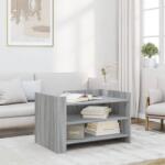 vidaXL szürke sonoma szerelt fa dohányzóasztal 80 x 50 x 50 cm (848344)