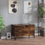 vidaXL füstös tölgy színű szerelt fa hanglemezszekrény 74, 5x38x48 cm (831970)