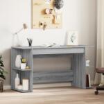 vidaXL szürke sonoma színű szerelt fa íróasztal 140x50x75 cm (840553)