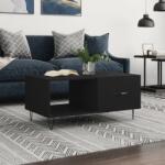 vidaXL fekete szerelt fa dohányzóasztal 90 x 50 x 40 cm (829205)