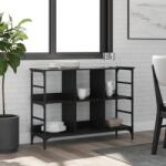 vidaXL fekete szerelt fa tálalószekrény 102 x 32 x 73, 5 cm (837722)