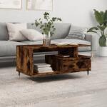 vidaXL füstös tölgy színű szerelt fa dohányzóasztal 90x49x45 cm (831017)