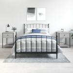vidaXL 2 db szürke sonoma színű szerelt fa éjjeliszekrény 44x45x58 cm (825850)