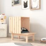 vidaXL tömör fenyőfa macskaház 60 x 36 x 60 cm (822452)