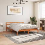 vidaXL viaszbarna tömör fenyőfa ágy matrac nélkül 180 x 200 cm (844148)