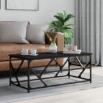 vidaXL fekete szerelt fa dohányzóasztal 100 x 50 x 40 cm (834125)