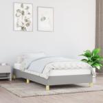 vidaXL világosszürke szövet ágykeret matrac nélkül 80x200 cm (346770)