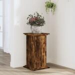 vidaXL füstös tölgy színű szerelt fa növényállvány 33 x 33 x 60 cm (852964) - vidaxl