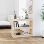 vidaXL tömör fenyőfa könyvszekrény/térelválasztó 80 x 30 x 71, 5 cm (808183)
