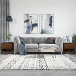vidaXL 2 db barna tölgy szerelt fa dohányzóasztal 50 x 46 x 50 cm (830939)