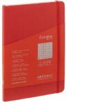 Fedrigoni Ecoqua Plus A5 80 lapos piros kockás notesz (19621109)