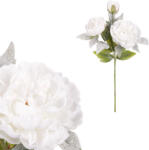 Autronic Mű pünkösdi rózsa, 3 virág, fehér