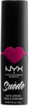 NYX Cosmetics Suède Matte Lipstick mat clasic ruj de buze 3.5 g nuanţă 12 Clinger