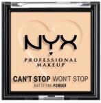 NYX Professional Makeup Can't Stop Won't Stop Mattifying Powder pudră matifiantă 6 g nuanţă 02 Light